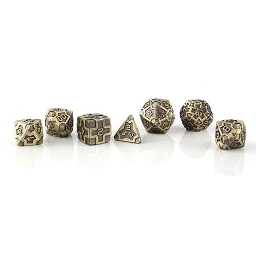 Metal D&D Dice