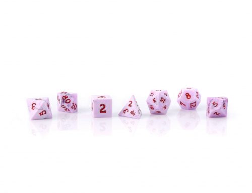 Nian sharp edge resin dice dungeons and dragons game dice pink